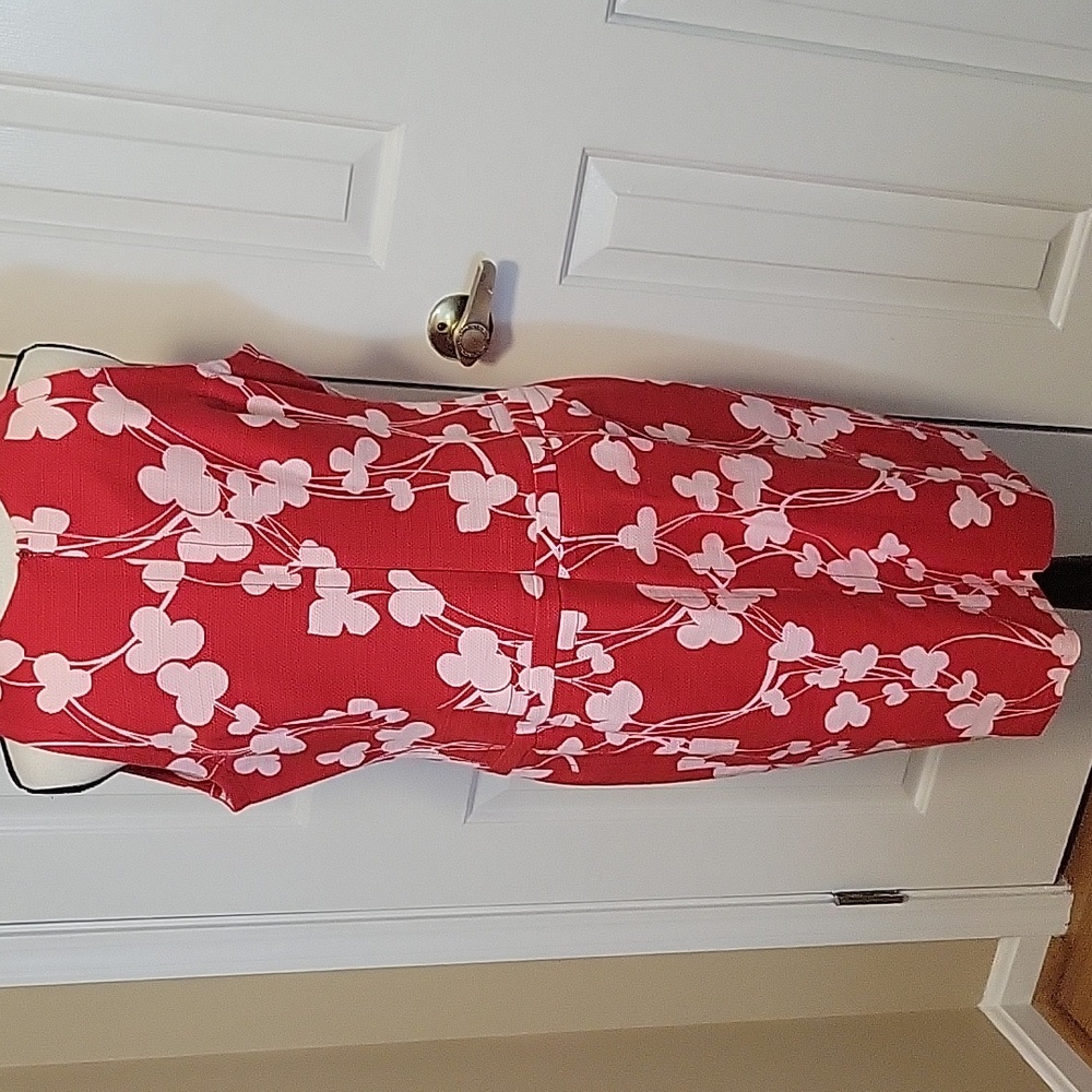 Rene Lezard Red & Pink Dress - Picture 3 of 5